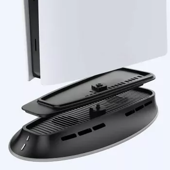 Supporto di raffreddamento SUBSONIC SA5656 per PS5 e PS5 slim con illuminazione LED, raffreddamento multi-ventola, alimentazione USB