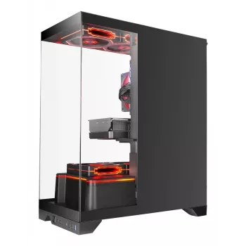 Case PC midi tower TACENS Mars Gaming MCPRISMA, nero, vetro temperato, supporta ATX/Micro-ATX/Mini-ITX, 2x vani 3,5