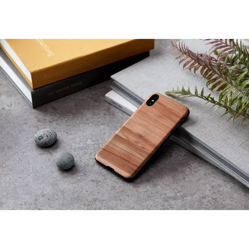 Custodia per smartphone man and wood per iPhone XS Max — Cappuccino nero custodia protettiva