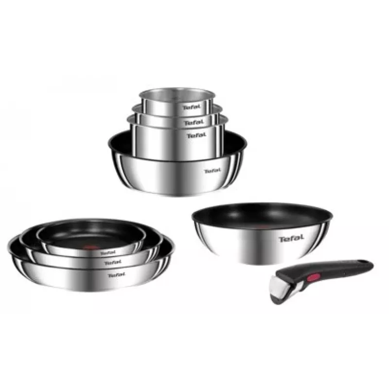 Tefal Ingenio Emotion L897S374 set di 3 padelle, 24/28 cm con manico rimovibile