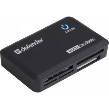 Lettore di schede Defender OPTIMUS USB 2.0 universale nero