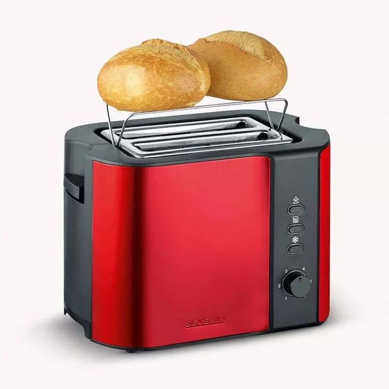Tostapane Severin AT 2217 2 fette 800 W nero rosso