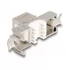 DeLOCK Modulo Keystone RJ45 femmina su LSA Cat.6A senza attrezzi con cappuccio parapolvere rosso
