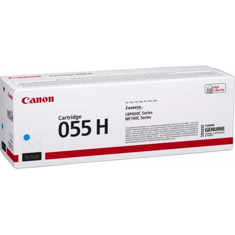 Cartuccia toner Canon 055H 1 pezzo originale ciano