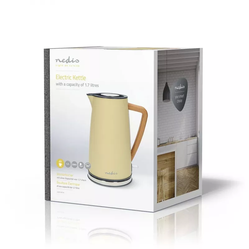 Bollitore Nedis KAWK510EYW 1,7 L giallo