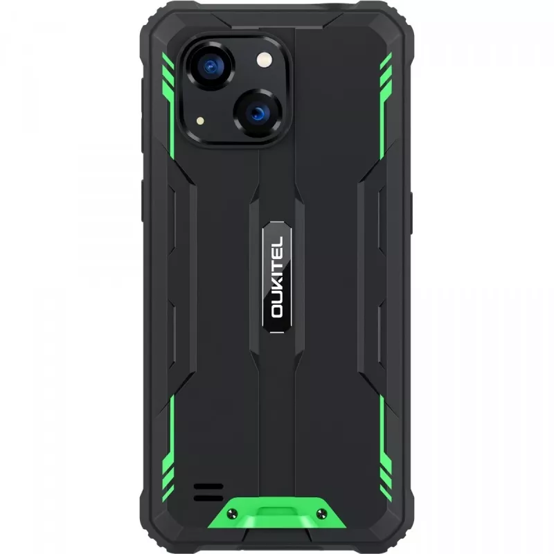 Oukitel G2 smartphone 4G, 6 pollici, 4/64 GB, 6300 mAh, IP69K, Dual SIM, Android 14, verde (senza caricabatterie)