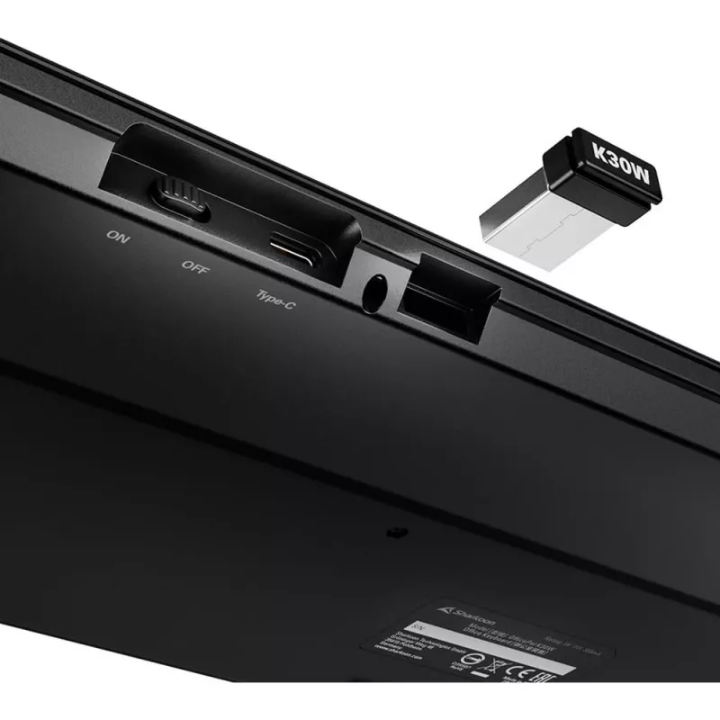 Sharkoon OfficePal K30W nero layout DE Rubberdome