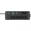 Prolunga elettrica Brennenstuhl 1256000698 3 m 8 prese AC per interni nero