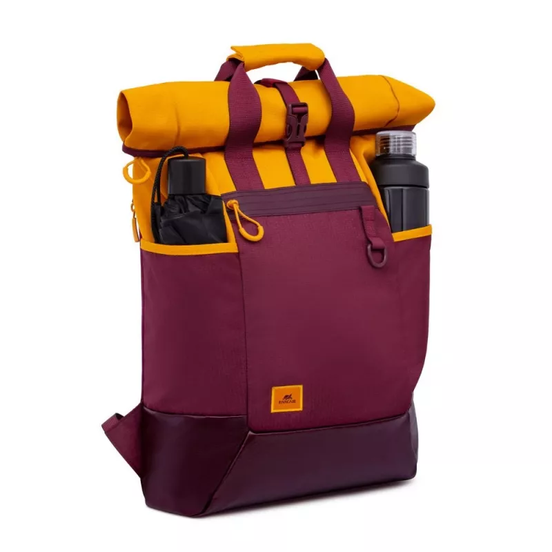 Rivacase Dijon 39,6 cm (15.6) zaino arancione, rosso