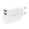 LogiLink alimentatore - 12 Watt - 2,4 A - 2 porte di uscita (USB)