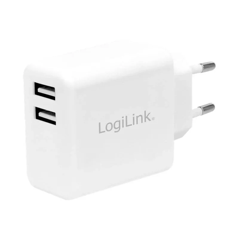 LogiLink alimentatore - 12 Watt - 2,4 A - 2 porte di uscita (USB)