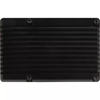 JOY-IT RPI CASE ALU07F - Case per Raspberry Pi 4, alluminio, ventola, nero (RB-ALUCASEP4+07FAN)