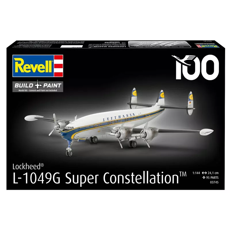 Kit di montaggio in plastica REVELL Lockheed L.1049G Super Constellation Lufthansa