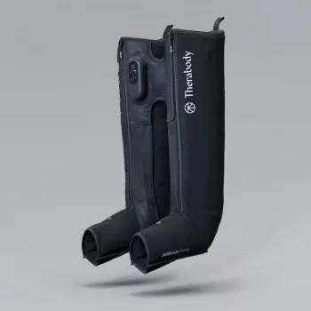 Stivali pneumatici per il recupero Therabody RecoveryAir JetBoots Prime S — sistema a compressione sequenziale, batteria, autonomia 180 min, nero, 2,51 kg