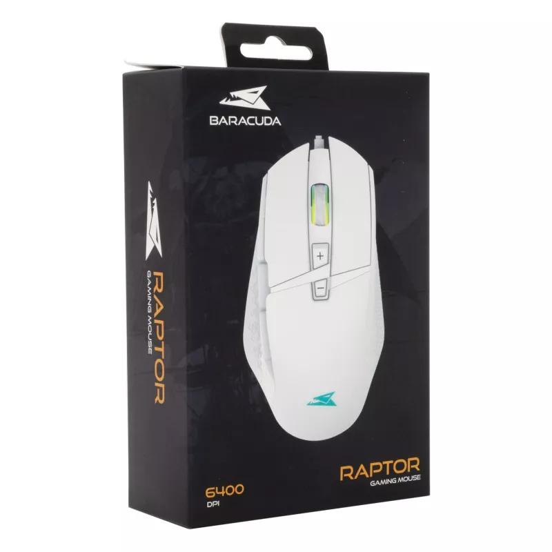 Mouse Baracuda BGM-051 Raptor bianco USB