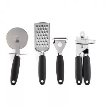 Set di utensili da cucina Russell Hobbs Venus Collection 4 pezzi Nero