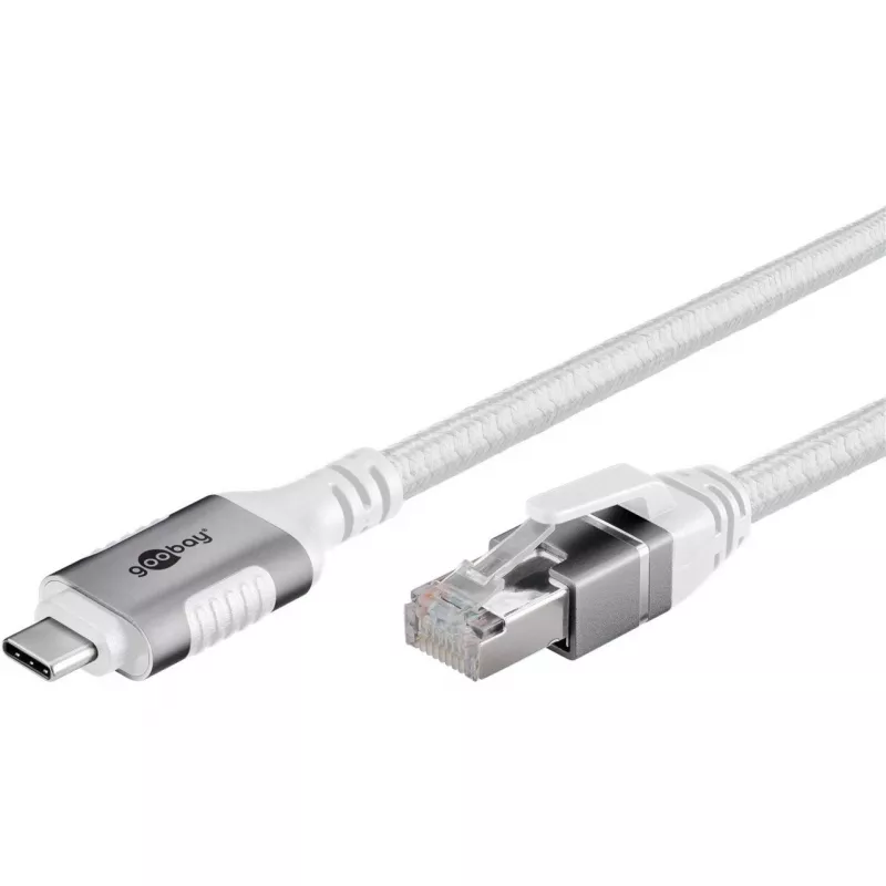 Goobay 74177 - Adattatore di rete cavo USB 3.1 Type-C Gigabit Ethernet 3 m - Scheda di rete - 1.000 Mbps (74177)