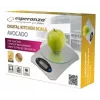 Bilancia da cucina elettronica ESPERANZA Avocado grigio — capacità 5 kg, piattaforma in bambù, unità g/lb/oz