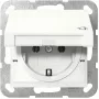 Presa Schuko GIRA System 55, bianco, profondità 29 mm
