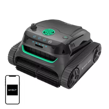 Robot per pulizia piscina Wybot S2 con funzionamento wireless, navigazione avanzata e forte aspirazione