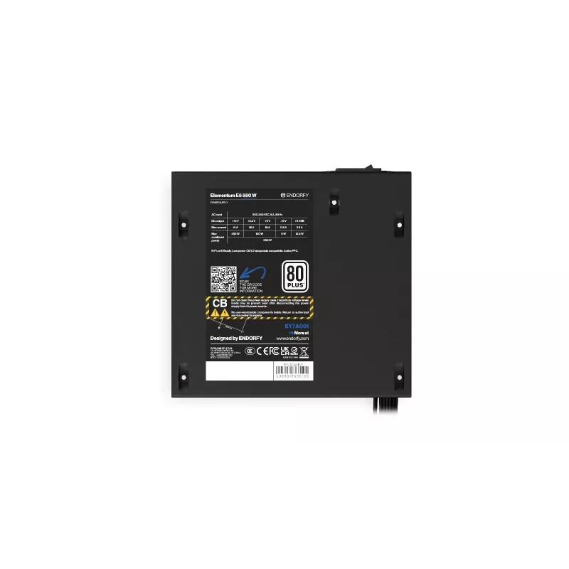 ENDORFY Elementum E5 550W alimentatore 24-pin ATX ATX nero