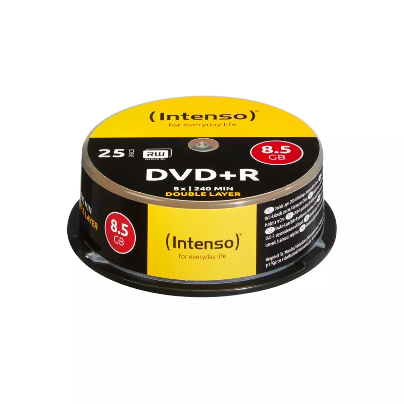 DVD+R DL Intenso 8,5 GB 8x Double Layer 25 pezzi