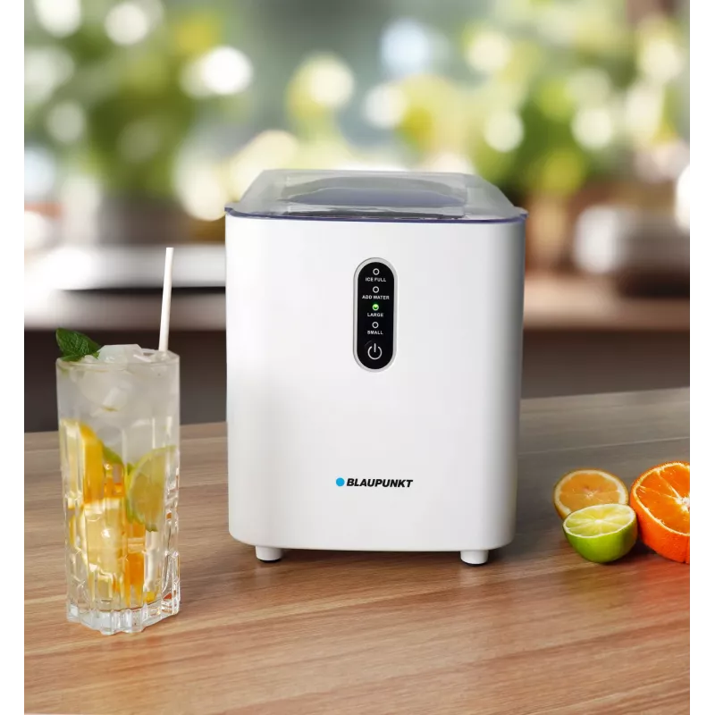 Macchina per il ghiaccio BLAUPUNKT IMB201 design compatto produzione rapida del ghiaccio