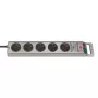 Ciabatta Super-Solid 5 prese (argento, 2,5 metri, protezione sovratensione 13.500A)