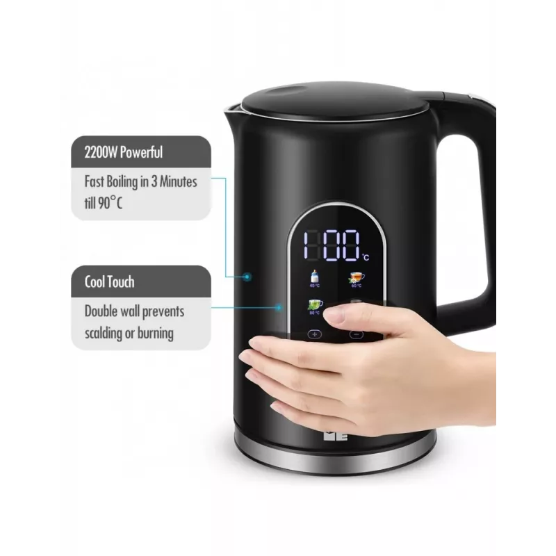 Bollitore elettrico Forme FKG-2117 1,7 l 2200 W nero