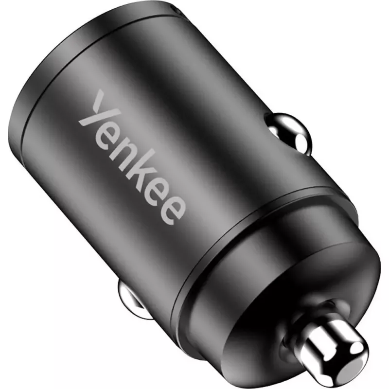 Caricabatterie da auto YENKEE CAR 02 Power Delivery 30W con porte USB-A e USB-C