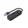 UNITEK uHUB Q4 USB 3.2 Gen 1 (3.1 Gen 1) Type-A 5000 Mbit/s nero