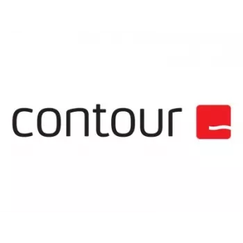 Mouse ergonomico con filo Contour X-Bar dal design centrato — nero