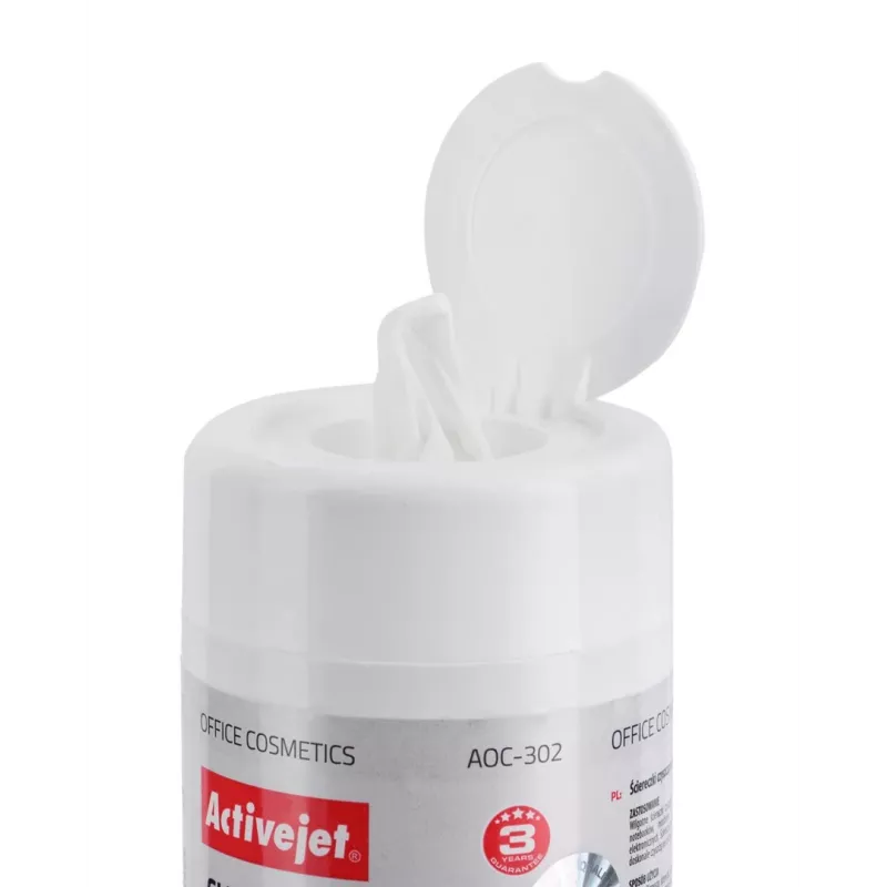 Panni detergenti per schermi LCD Activejet AOC-302, 100 pz.