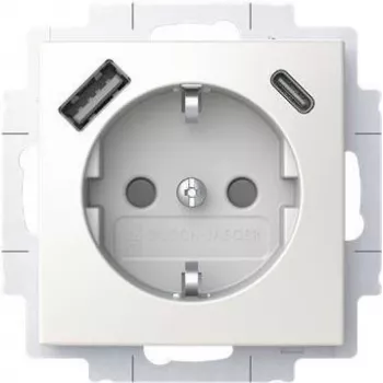 BUSCH JAEGER presa SCHUKO USB-A+C 20 EUCB2USBAC-914 (2CKA002011A6298)