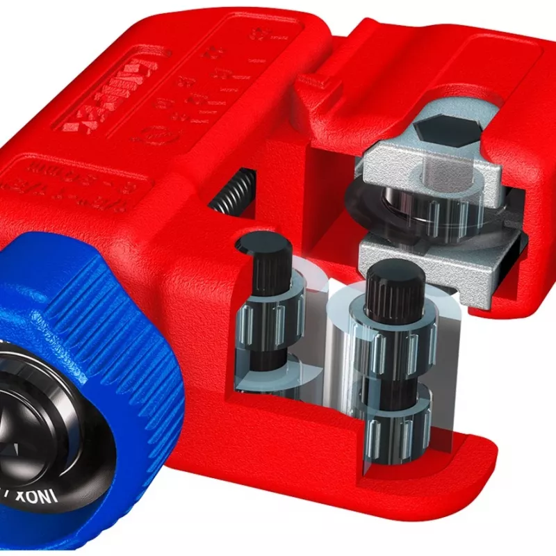 Tagliatubi Knipex TubiX S 3–30 mm, utensile da taglio compatto per tubi in metallo e plastica