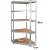 Scaffale angolare in metallo G9040 40 cm