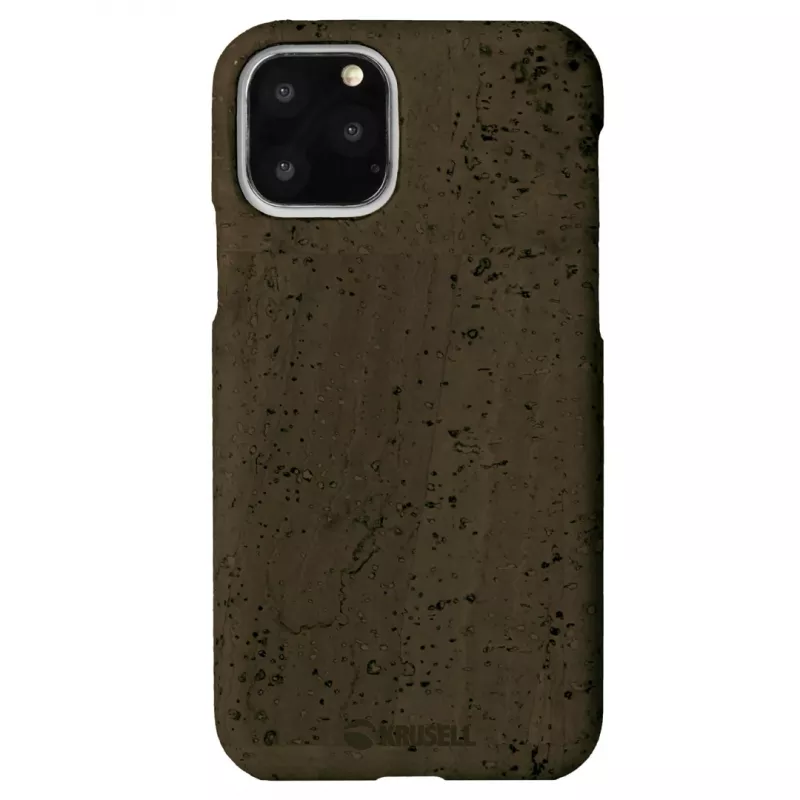 Custodia per cellulare Krusell Birka per Apple iPhone 11 Pro Max, custodia in stile pelle marrone scuro