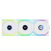 Ventola Lian Li UNI FAN SL Wireless LCD 120 12 cm bianco 3 pezzi