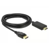 Adattatore per cavo video DeLOCK 85318 DisplayPort su HDMI 3 m nero