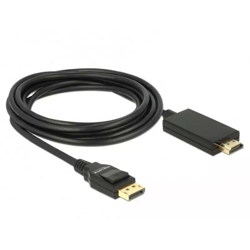 Adattatore per cavo video DeLOCK 85318 DisplayPort su HDMI 3 m nero