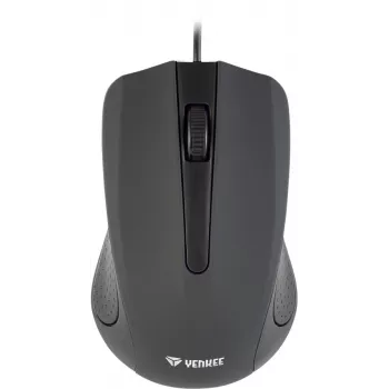 Mouse USB con cavo, 3 tasti, superficie gommata, 1000 DPI