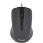 Mouse USB con cavo, 3 tasti, superficie gommata, 1000 DPI