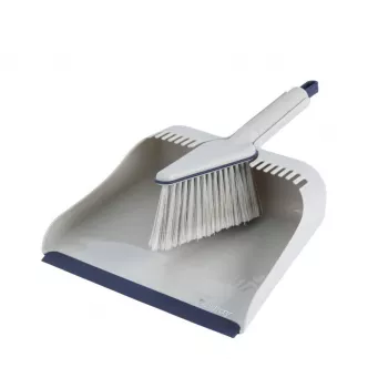 Set scopa e paletta Beldray LA032760PEU7 Deep Clean Design, scopa e paletta compatte con setole angolate e paletta abbinata