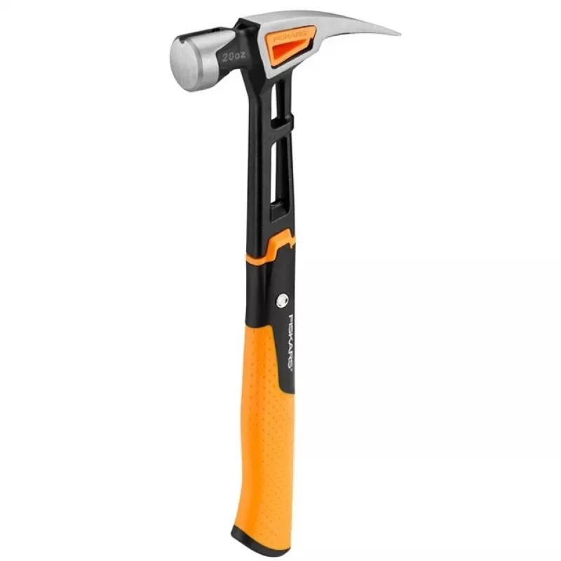 Fiskars 1020214 martello a penna nero, metallico, arancione