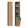 Armadietto bagno Topeshop NEL IV ANTR/ART — freestanding, grafite/rovere, 3 ripiani, 310×300×1740 mm