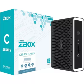 Zotac ZBOX CI649 NANO PC da 1,8 litri nero, bianco i5-1335U Intel SoC 1,3 GHz