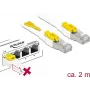 Cavo di rete DELOCK 85332 RJ-45 Cat6a 2 m bianco