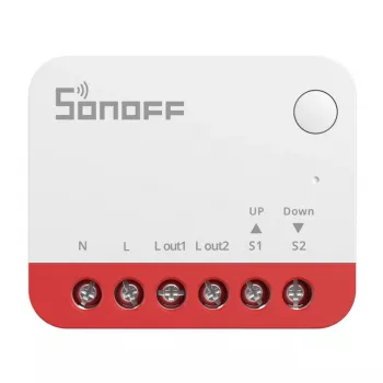 Interruttore smart Sonoff MINI-ZBRBS compatibile ZigBee formato mini per installazione da incasso, relè piatto
