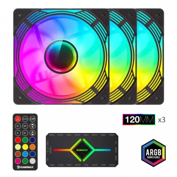 Gamemax | Ventola per case | KF300 BK | Nero