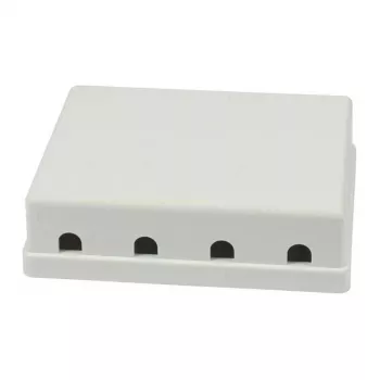 Synergy21 Keystone, supporto modulo, patch panel per 4 moduli TP, montaggio a parete, bianco (ABS)